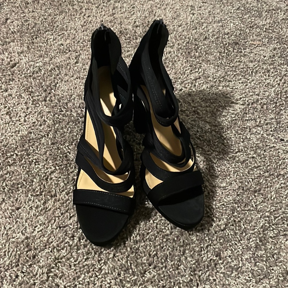 Black Heeled Sandals